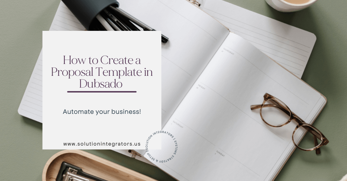 How to Create a Proposal Template in Dubsado