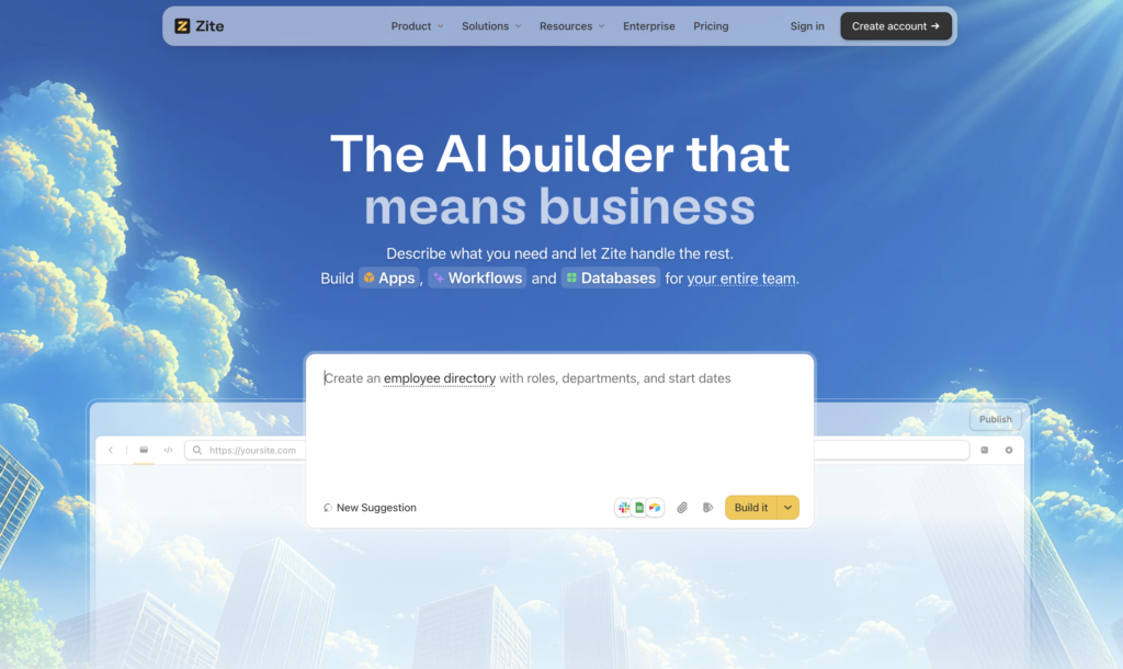 Zite, airtable alternative